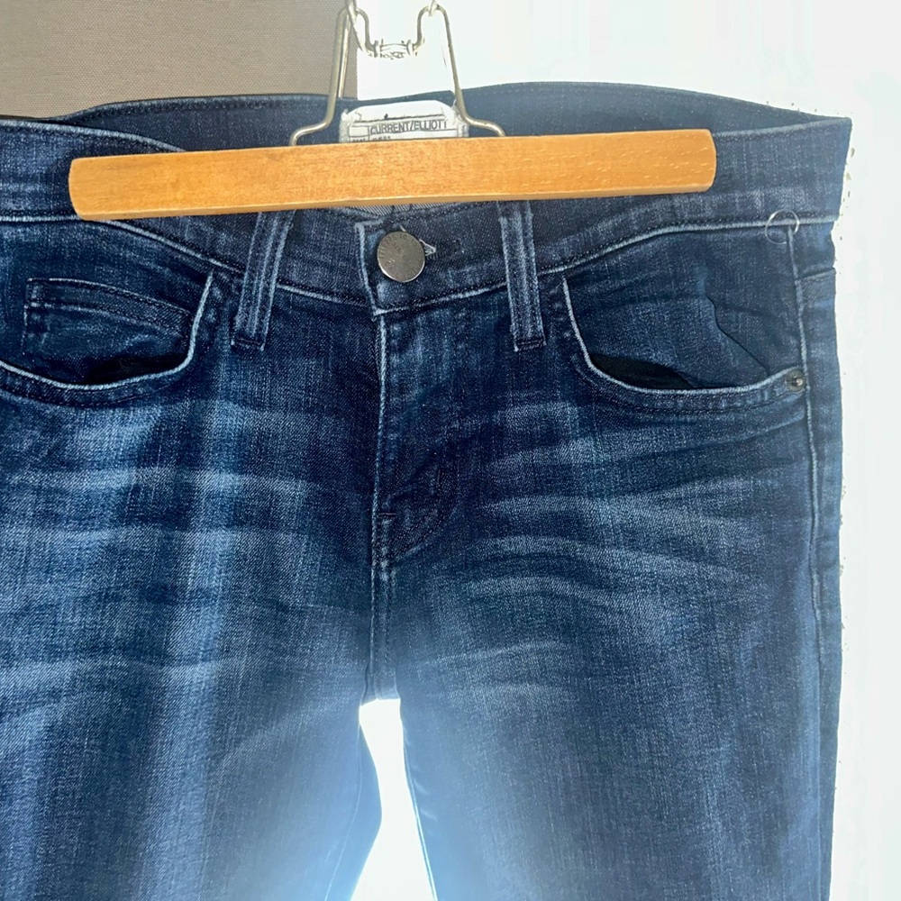 Current/Elliott The Slim Boot Jeans - Size 25 - Mid Rise Bootcut Dark Wash